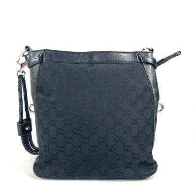 グッチ GUCCI GG ロゴ 109106 カバン 斜め掛け ショルダーバッグ GGキャンバス/レザー ブラック