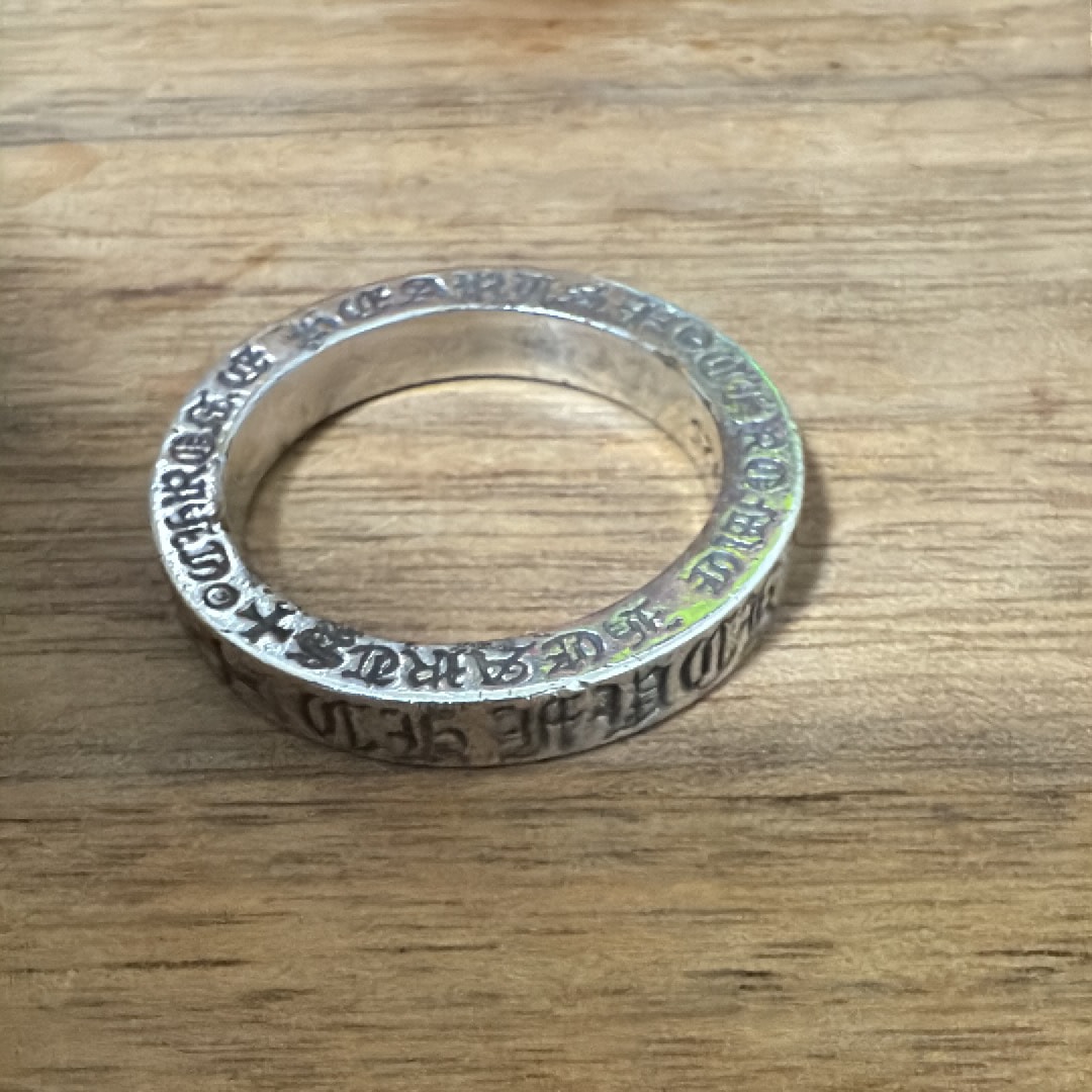 Chrome Hearts Spacer Ring 3mm CH Fuck You "Silver"