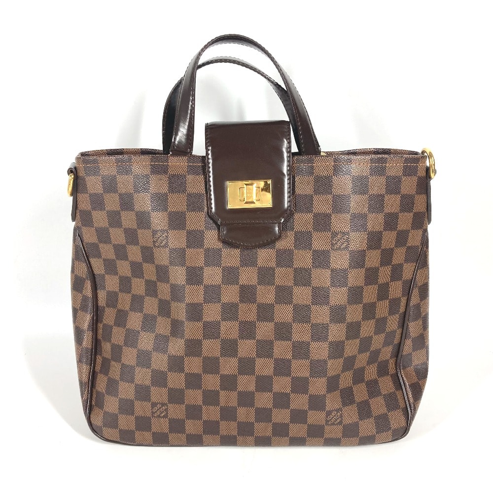 ルイヴィトン LOUIS VUITTON カバ・ローズベリー N41177 ダミエ ハンドバッグ カバン トートバッグ ダミエキャンバス エベヌ ブラウン