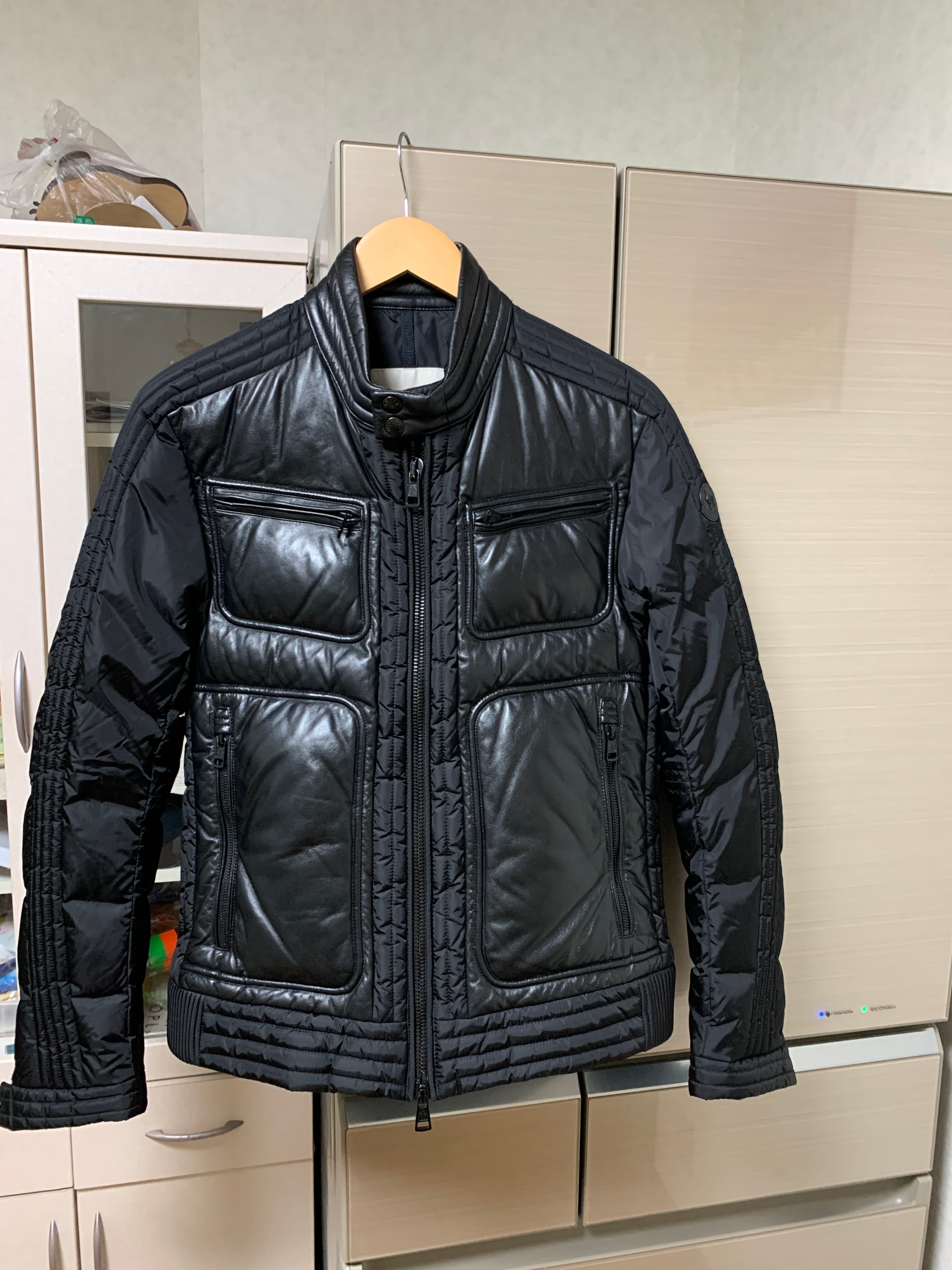 モンクレール Allemand キルテッド ダウン ジャケット "ブラック"