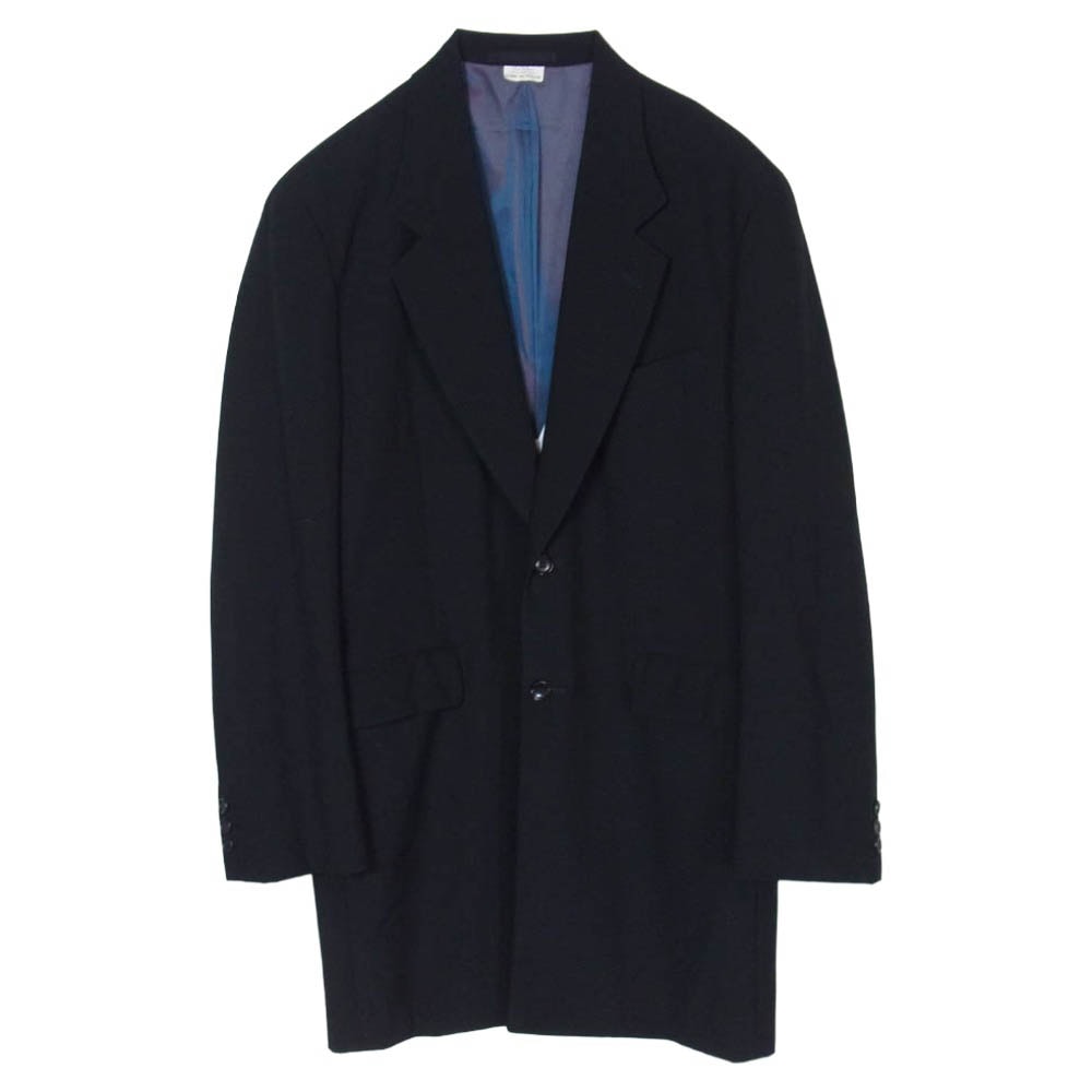 COMME des GARCONS HOMME PLUS コムデギャルソンオムプリュス 06AW PR-J005 Bad Boy バッドボーイ期 裏地オーロラ ウール  ロング コート ブラック系 S【中古】