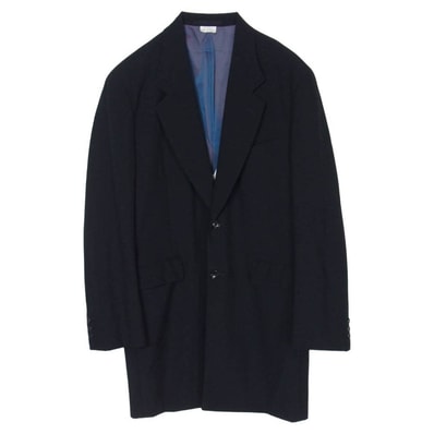 COMME des GARCONS HOMME PLUS コムデギャルソンオムプリュス 06AW PR-J005 Bad Boy バッドボーイ期 裏地オーロラ ウール ロング コート ブラック系 S【中古】