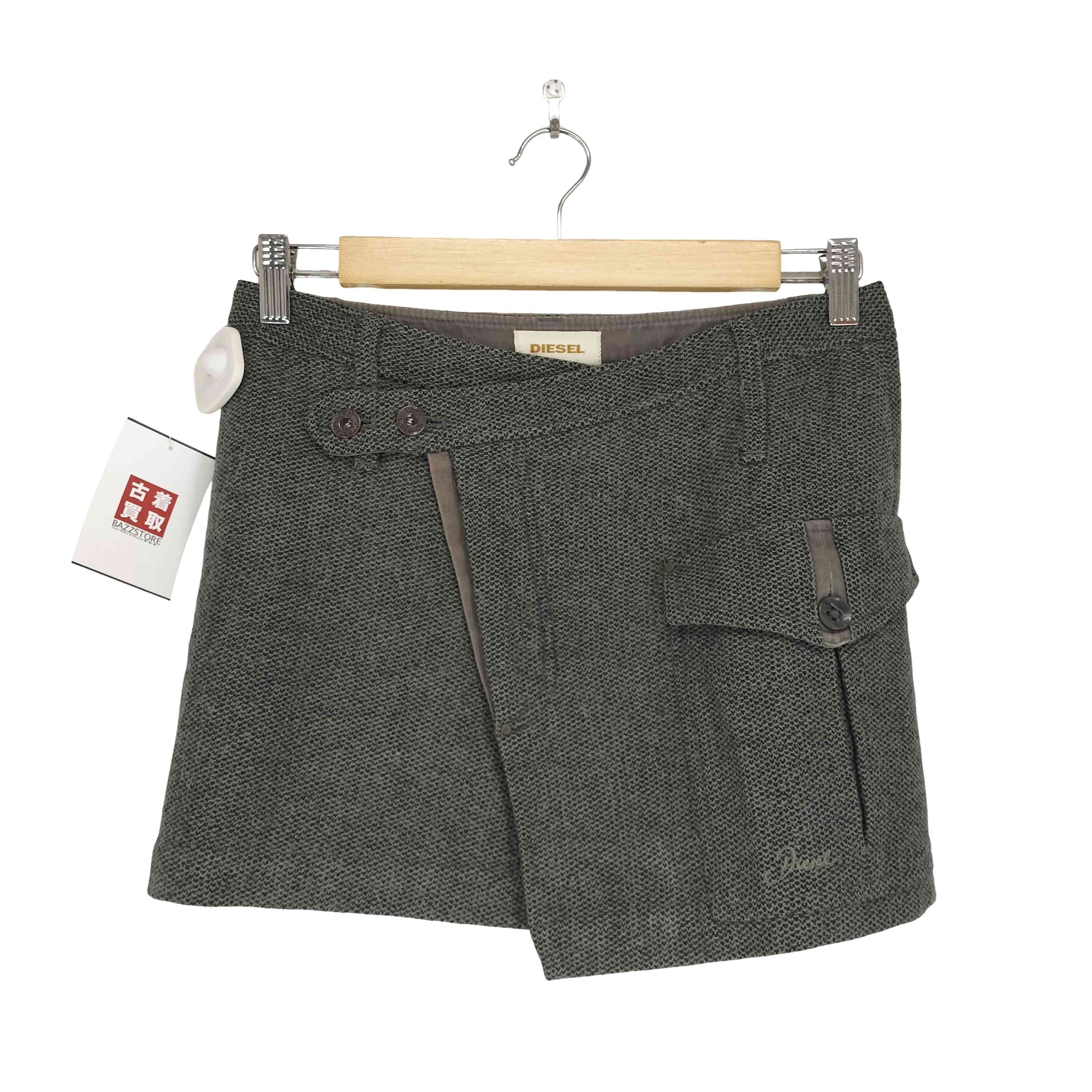 Y2K ウールラップスカート【1141211510939】