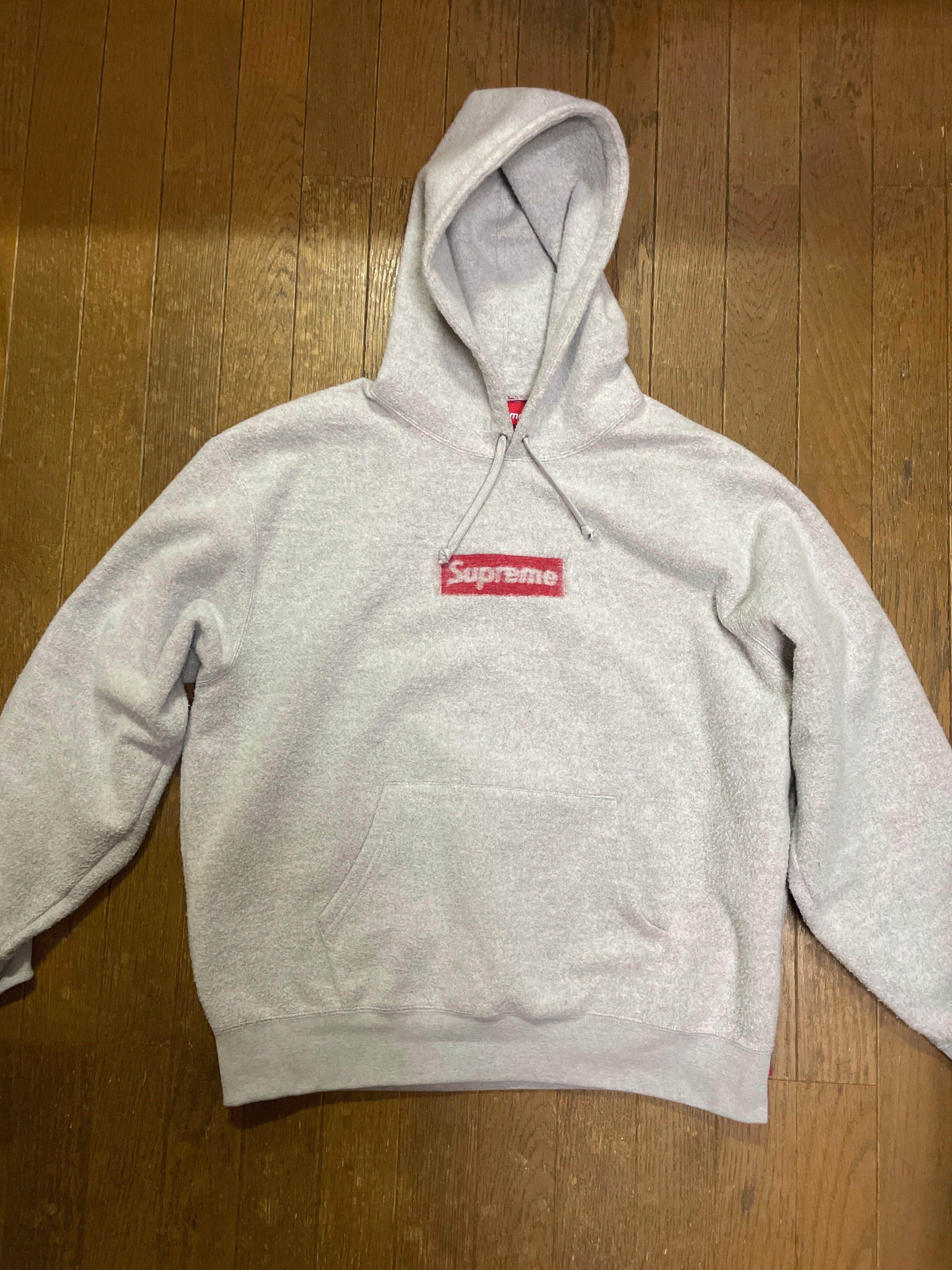 Supreme Inside Out Box Logo Hooded Sweatshirt "Heather Grey"