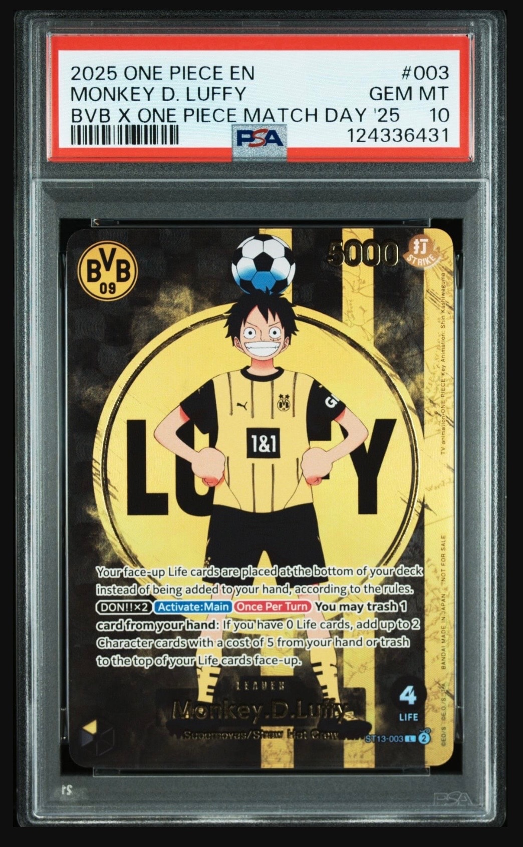 モンキー・D・ルフィ L [ST13-003]【英語版】(プロモーションカード「ボルシアドルトムント × ONE PIECE マッチデー 2025」)