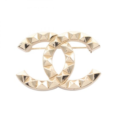 シャネル CHANEL ココマーク ブローチ アクセサリー GP(ゴールドメッキ) レディース ゴールド系 【中古】