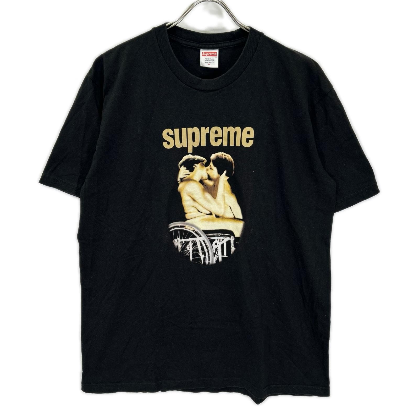 シュプリーム ブラック コットン Kiss Tee/キス・ティー 半袖Tシャツ M
