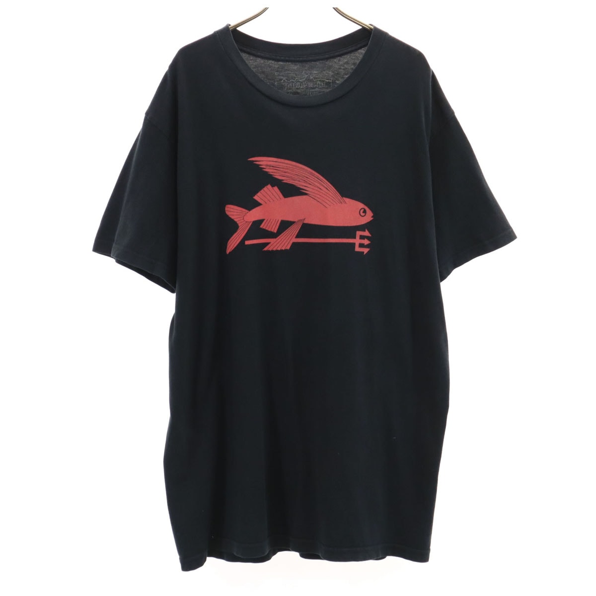 patagonia パタゴニア USA製 フィッシュ 半袖 Tシャツ XL ブラック アウトドア