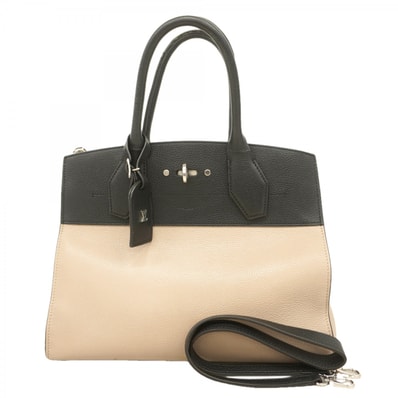 【6dc3669】ルイヴィトン ハンドバッグ シティスティーマーMM M54314 ベージュ ノワール 2wayバッグ【中古】レディース