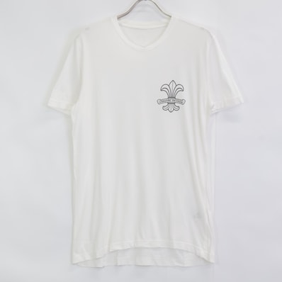 Chrome Hearts BS Fleur V-Neck T-Shirt "White"