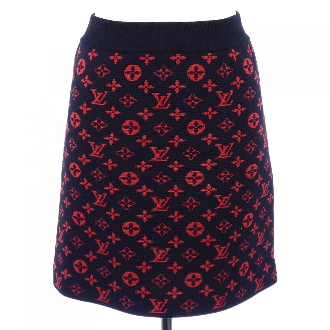 ルイヴィトン LOUIS VUITTON モノグラムウールニットAライン FJKZ03XZS スカート