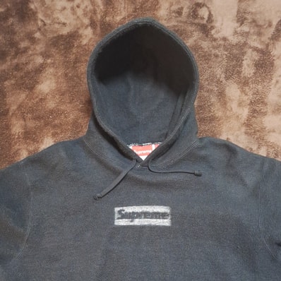 Supreme Inside Out Box Logo Hooded Sweatshirt "Black"