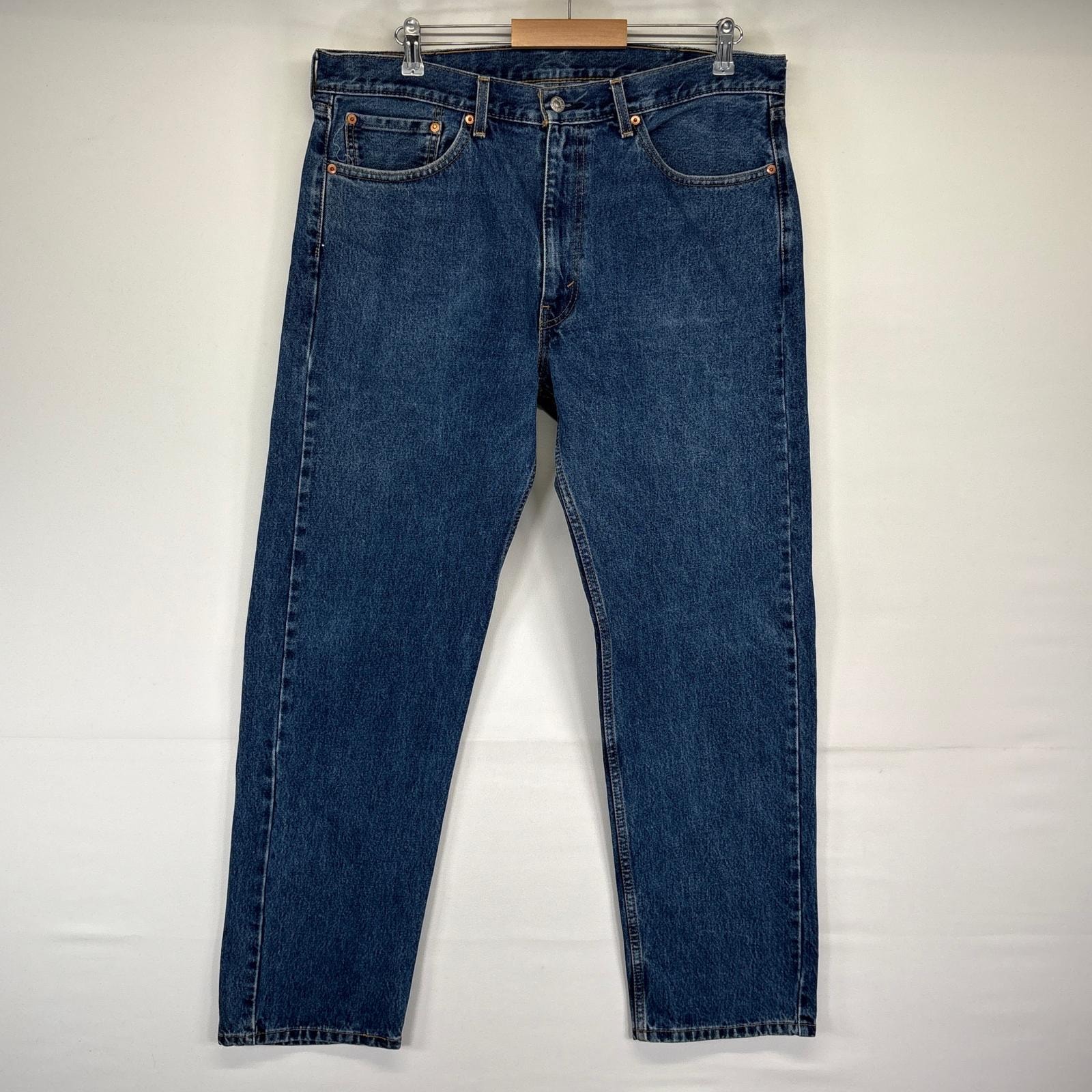 古着 リーバイス Levi's デニムパンツ 505 ストレート ジーンズ ジーパン 長ズボン 大きいサイズ w38 L32 ブルー メンズ