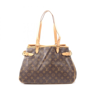 ルイ・ヴィトン LOUIS VUITTON バティニョール オリゾンタル ショルダーバッグ バッグ PVCコーティングキャンバス レザー モノグラム レディース ブラウン系 M51154 【中古】