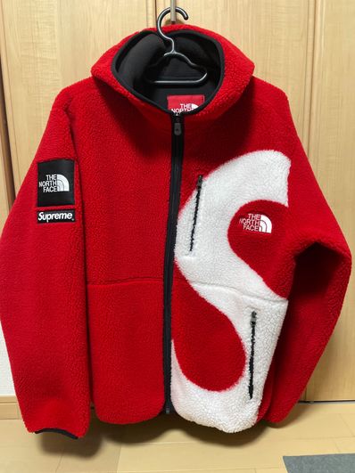 Supreme x The North Face S Logo Hooded Fleece Jacket "Red"