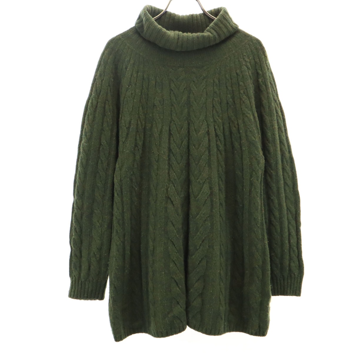 BEAMS BOY ビームスボーイ 日本製 長袖 セーター グリーン系