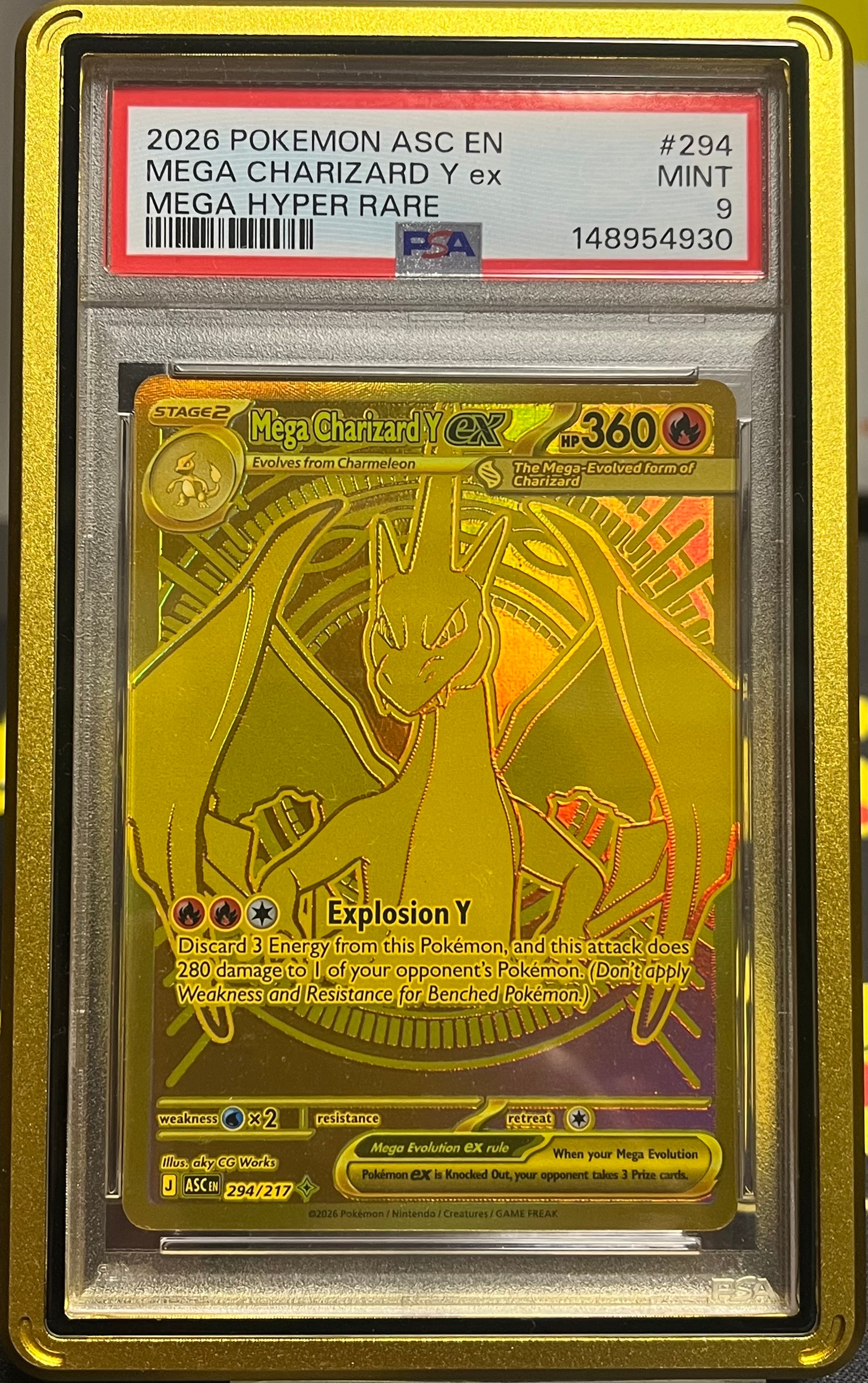 PSA9】メガリザードンYex MHR [ASC 294/217]【英語版】(メガ