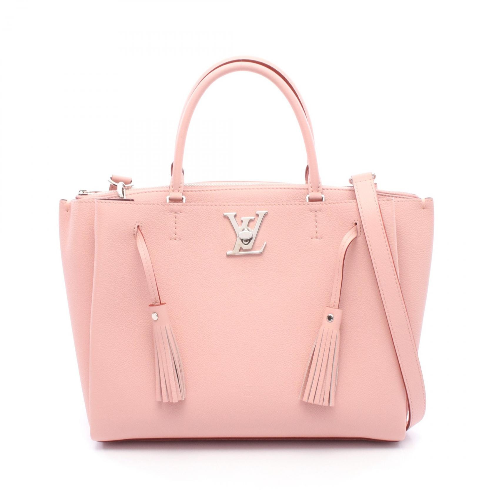 ルイ・ヴィトン LOUIS VUITTON ロックミート 2WAY ハンドバッグ バッグ レザー ローズプードル レディース ピンク系 M54572 【中古】