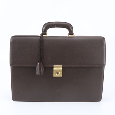 ■美品 ロエベ アナグラムビジネス バッグ レザー