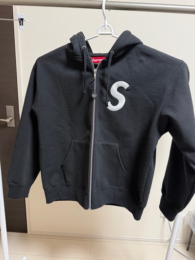 Supreme S Logo Zip Up Hooded Sweatshirt (25FW) "Black"