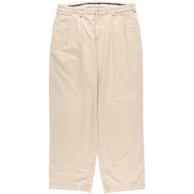 古着 ラルフローレン Ralph Lauren Polo Ralph Lauren ツータック チノパンツ USA製 メンズw36相当/eaa477335