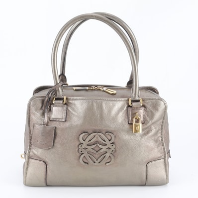 ■美品 ロエベ アナグラム アマソナ 36トート バッグ レザー