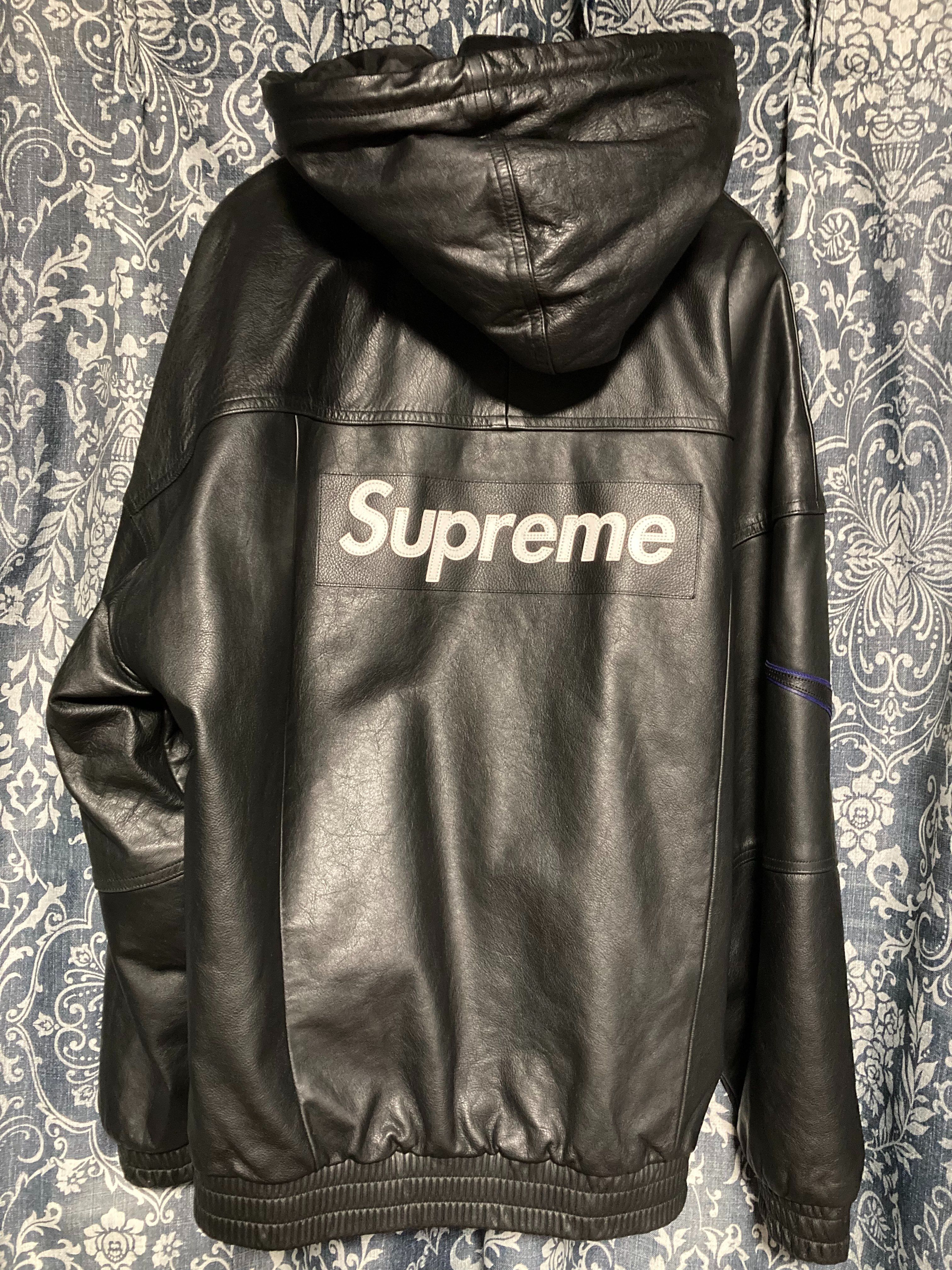 Supreme / Nike® Leather Anorak "Black"