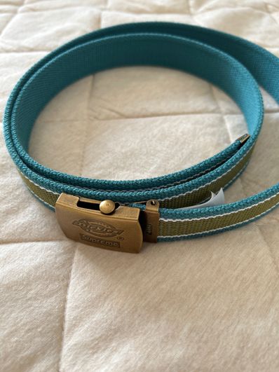 Supreme x Dickies Stripe Webbing Belt "Teal"