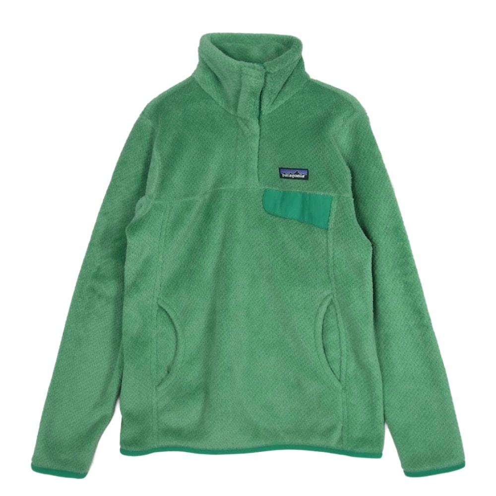 patagonia パタゴニア ジャケット 25442SP15 リツール スナップT ハーフスナップ プルオーバー フリースジャケット ライトグリーン系 XS【中古】