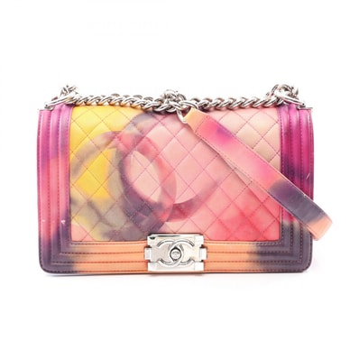 シャネル CHANEL ボーイシャネル ショルダーバッグ バッグ レザー レディース ピンク系 / マルチカラー 【中古】