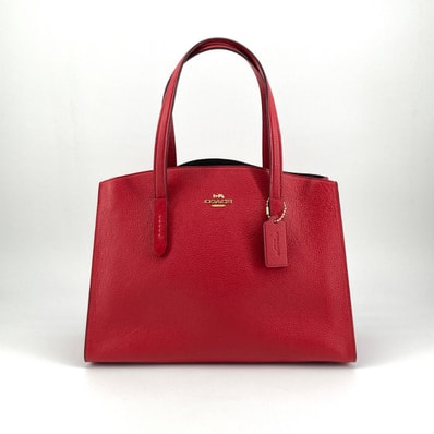COACH(コーチ) チャーリーキャリーオール 67019 トートバッグ レッド