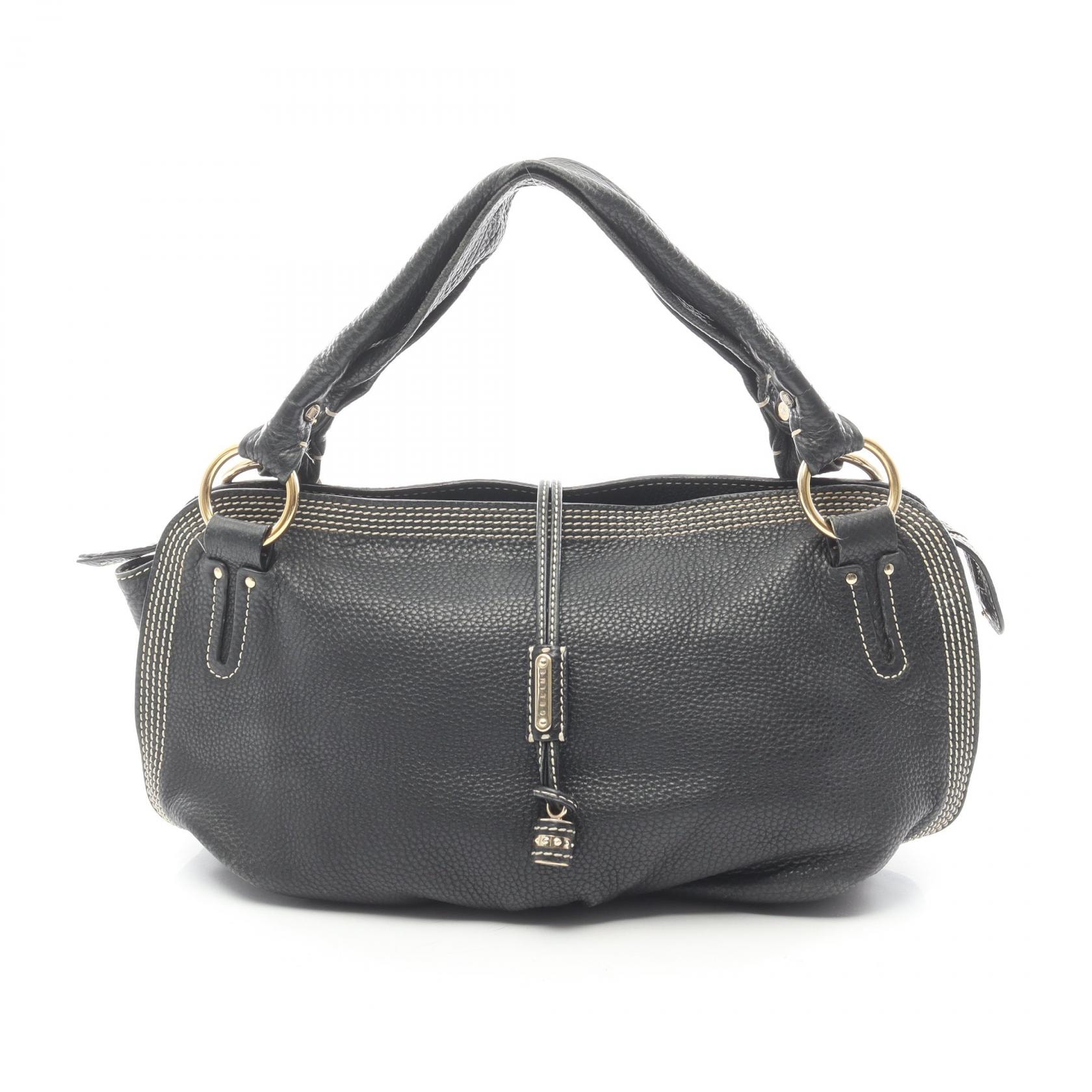 セリーヌ CELINE ビタースウィート ハンドバッグ バッグ レザー レディース ブラック系 【中古】