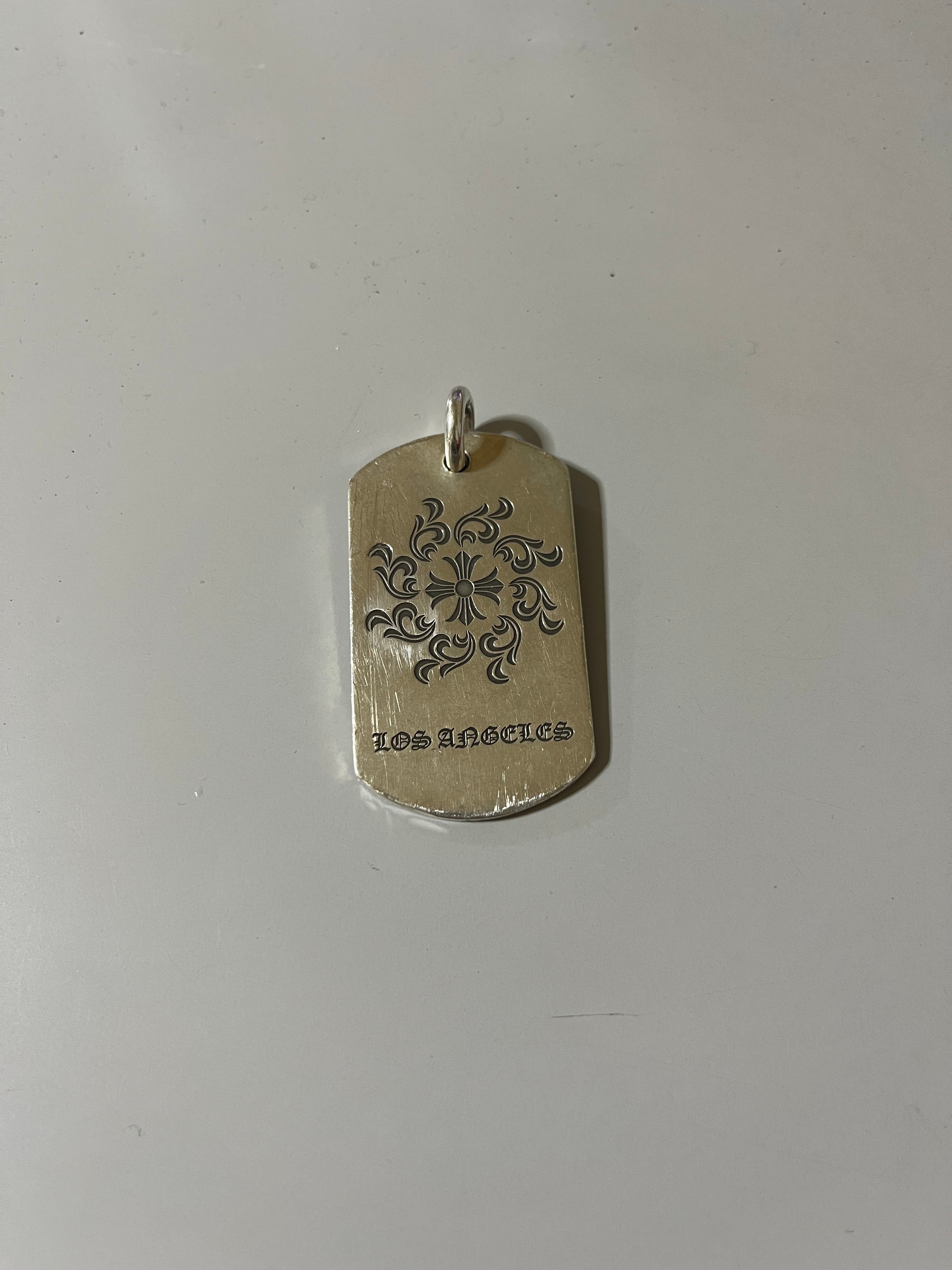 Chrome Hearts Dog Tag CH Shine LA Limited "Silver"