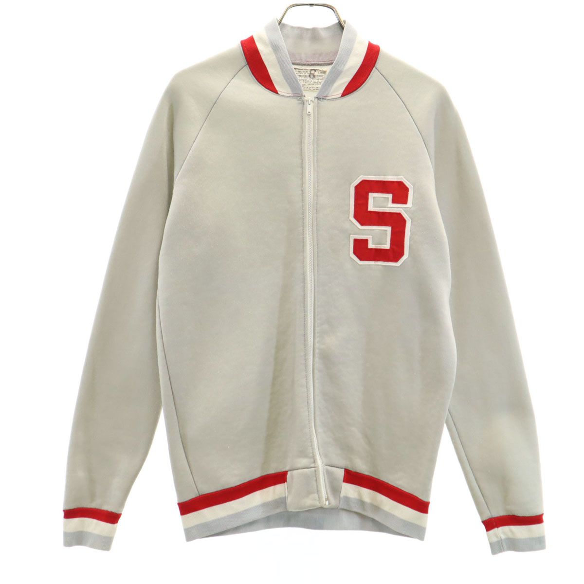 Champion チャンピオン 60s 70s USA製 ヴィンテージ トラックジャケット L グレー プロダクツタグ 裏起毛