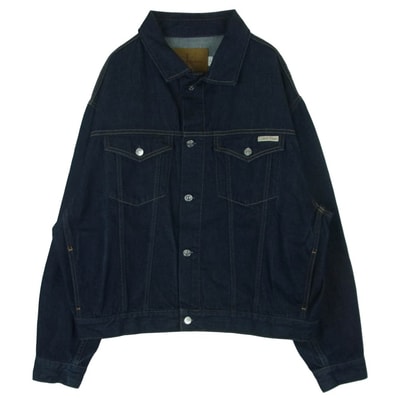 CALVIN KLEIN カルバンクライン J326391 RELAXED DENIM JACKET リラックス デニム ジャケット チュニジア製 インディゴブルー系 M【中古】