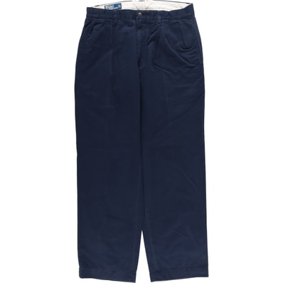 古着 ラルフローレン Ralph Lauren POLO by Ralph Lauren ANDREW PANT ツータック チノパンツ メンズw34相当/eaa459747