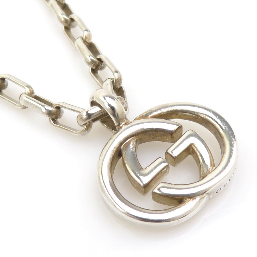 グッチ GUCCI ネックレス シルバー925 シルバー メンズ【中古】 h31893a