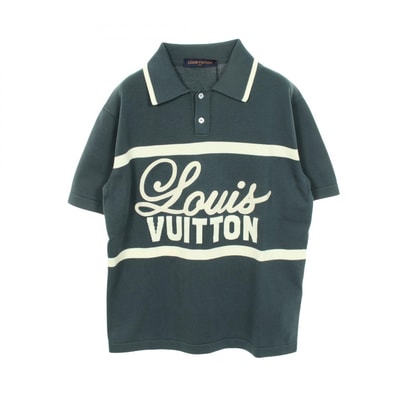 ルイ・ヴィトン LOUIS VUITTON ヴィンテージサイクリング ポロシャツ 衣料品 トップス コットン メンズ グリーン系 / ホワイト系 【中古】