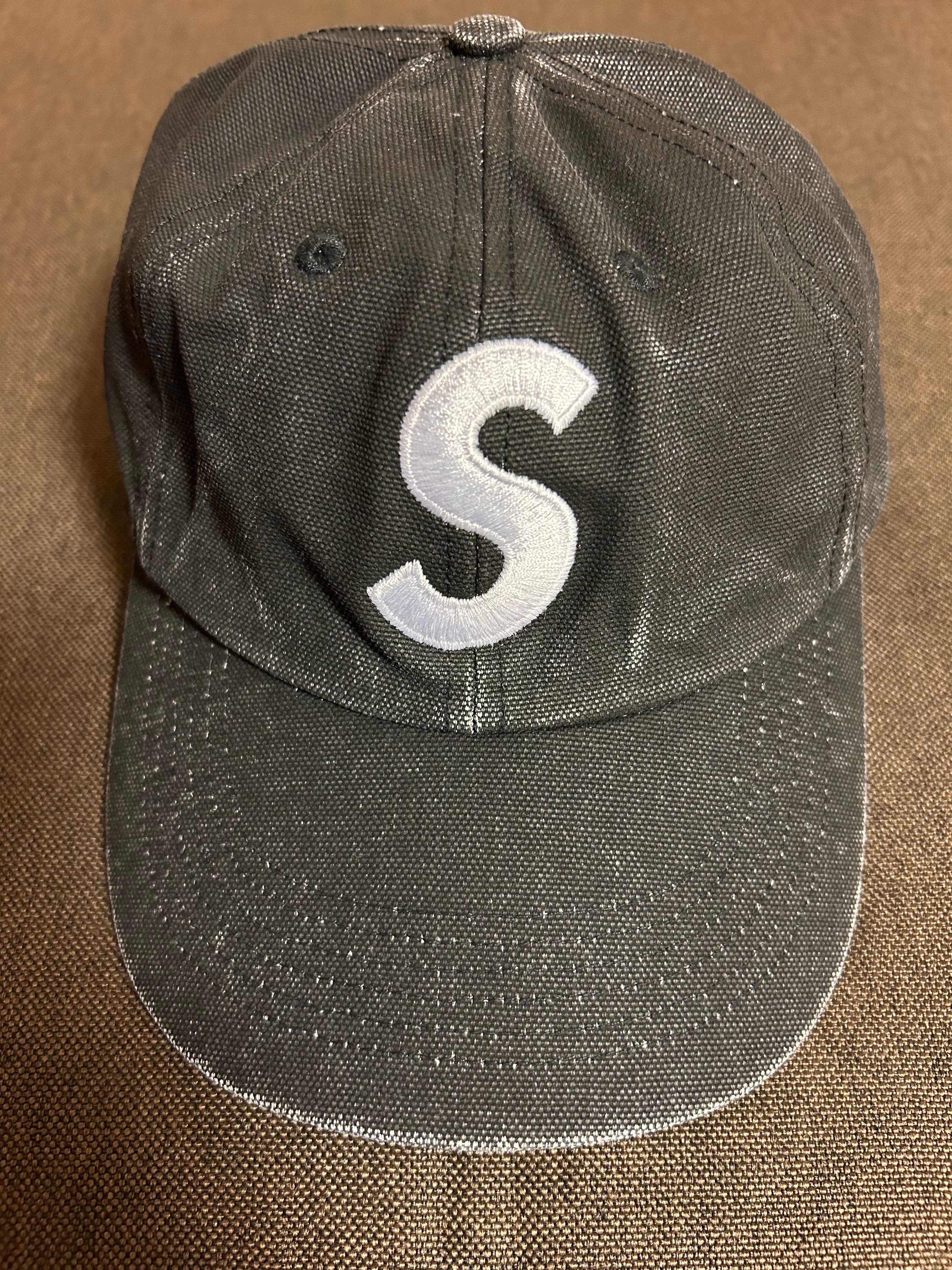 Supreme Pigment Canvas S Logo 6-Panel "Black"
