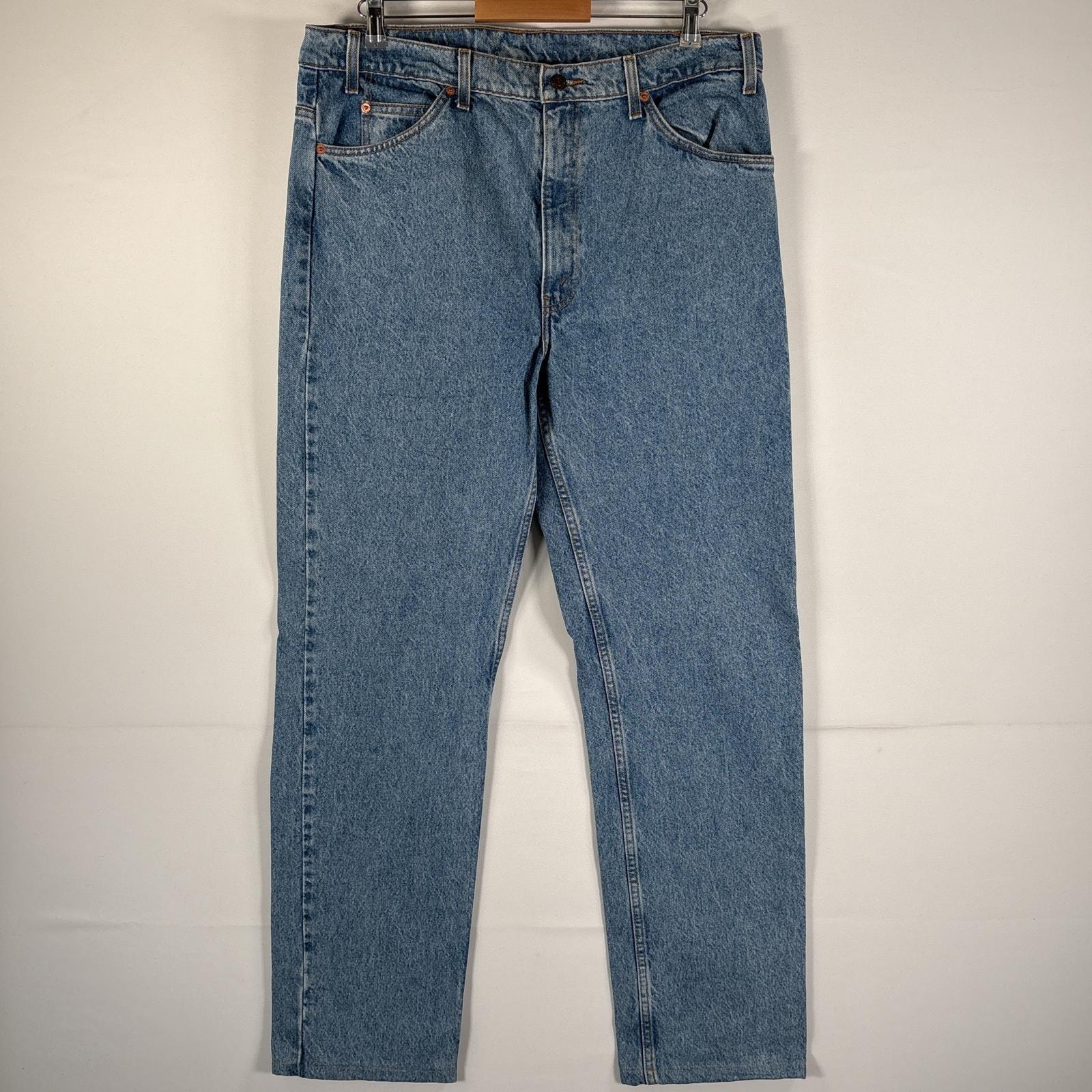 古着 90's/90年代 リーバイス Levi's デニムパンツ 505 ブルーデニム ジーンズ ジーパン 大きいサイズ オレンジタブ ストレート 紙タグ w38 L34 インディゴブルー メンズ
