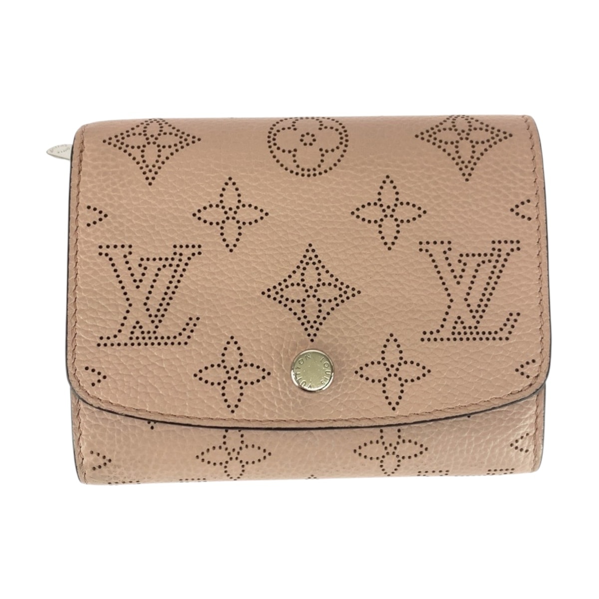 美品 LOUIS VUITTON ルイヴィトン モノグラム マヒナ ポルトフォイユ イリス マグノリア シルバー金具 レザー 折財布 コンパクトウォレット 505334 【中古】