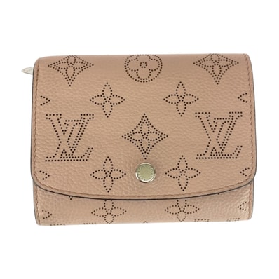 美品 LOUIS VUITTON ルイヴィトン モノグラム マヒナ ポルトフォイユ イリス マグノリア シルバー金具 レザー 折財布 コンパクトウォレット 505334 【中古】