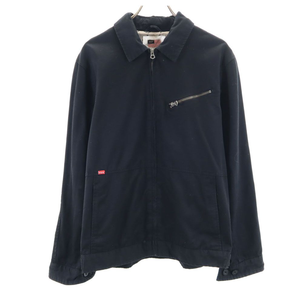 HUF ハフ ジップジャケット M 黒