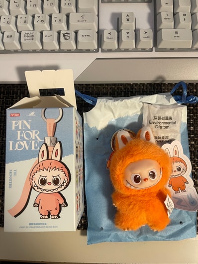 POP MART THE MONSTERS (LABUBU) Pin for Love Series-Vinyl Plush Pendant (N-Z) Z