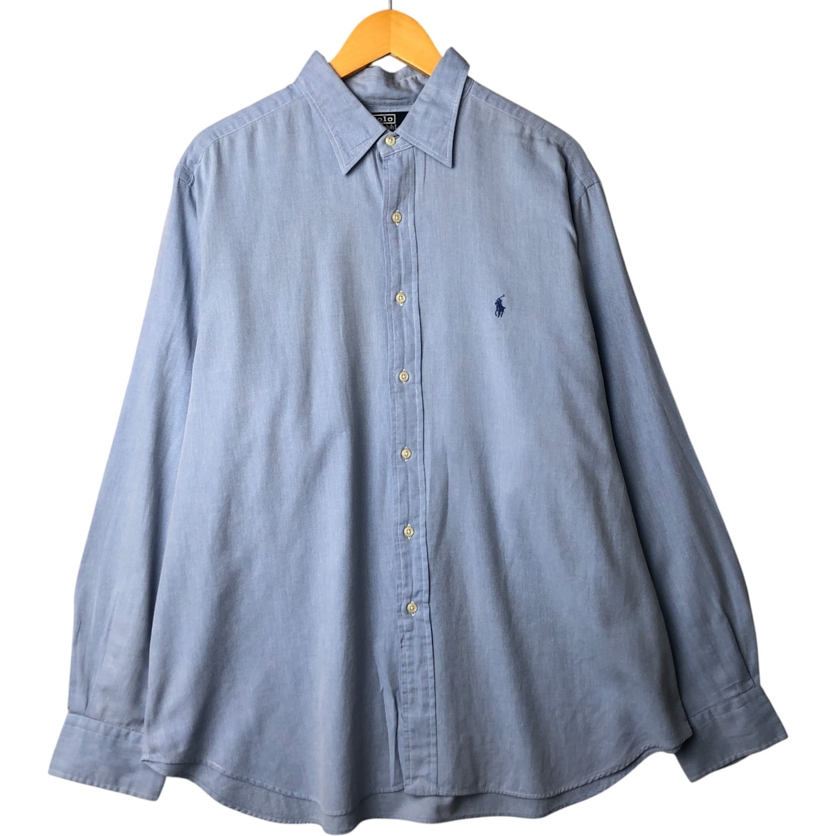 古着 ラルフローレン Ralph Lauren POLO by Ralph Lauren ANDREW 長袖 コットンシャツ メンズXL相当/eaa568520