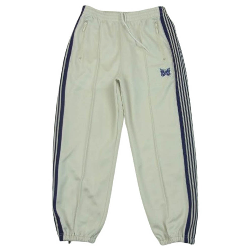 Needles ニードルス パンツ MR289 Zipped Track Pant 裾ジップ サイドライン トラック パンツ 日本製 オフホワイト系 XS【中古】