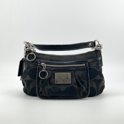 COACH(コーチ) ポピーシグネチャー 2way ワンショルダー キャンバス 14562 ショルダーバッグ ブラック