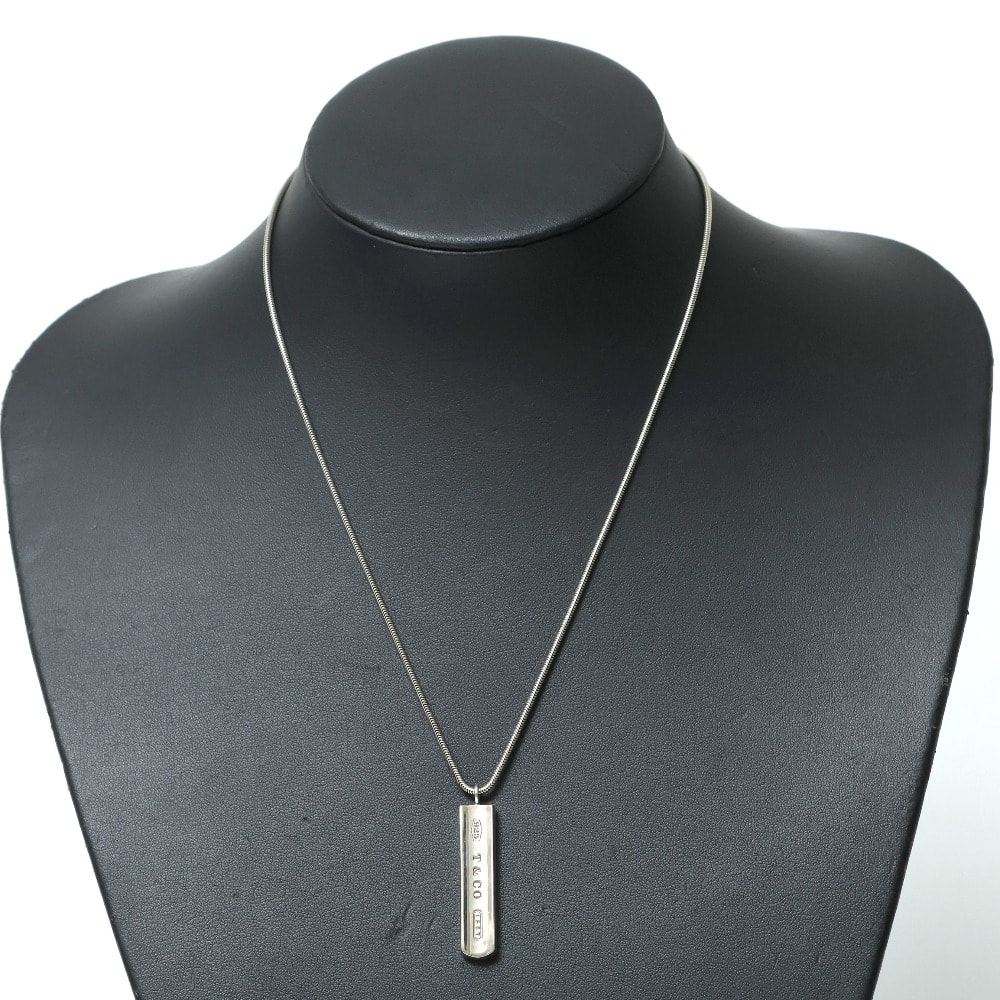 TIFFANY&Co. ティファニー ネックレス シルバー925 プレートペンダント バーネックレス ブランド古着【中古】20260806/RB0356