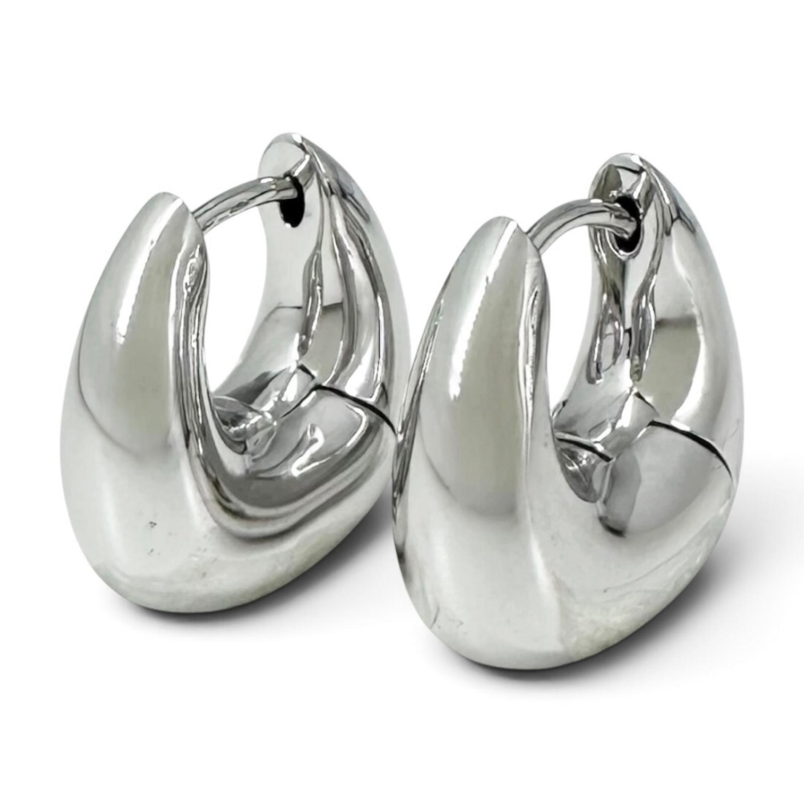 極美品 トムウッド ピアス Bao Hoops バオフープ シルバー レディース 101289