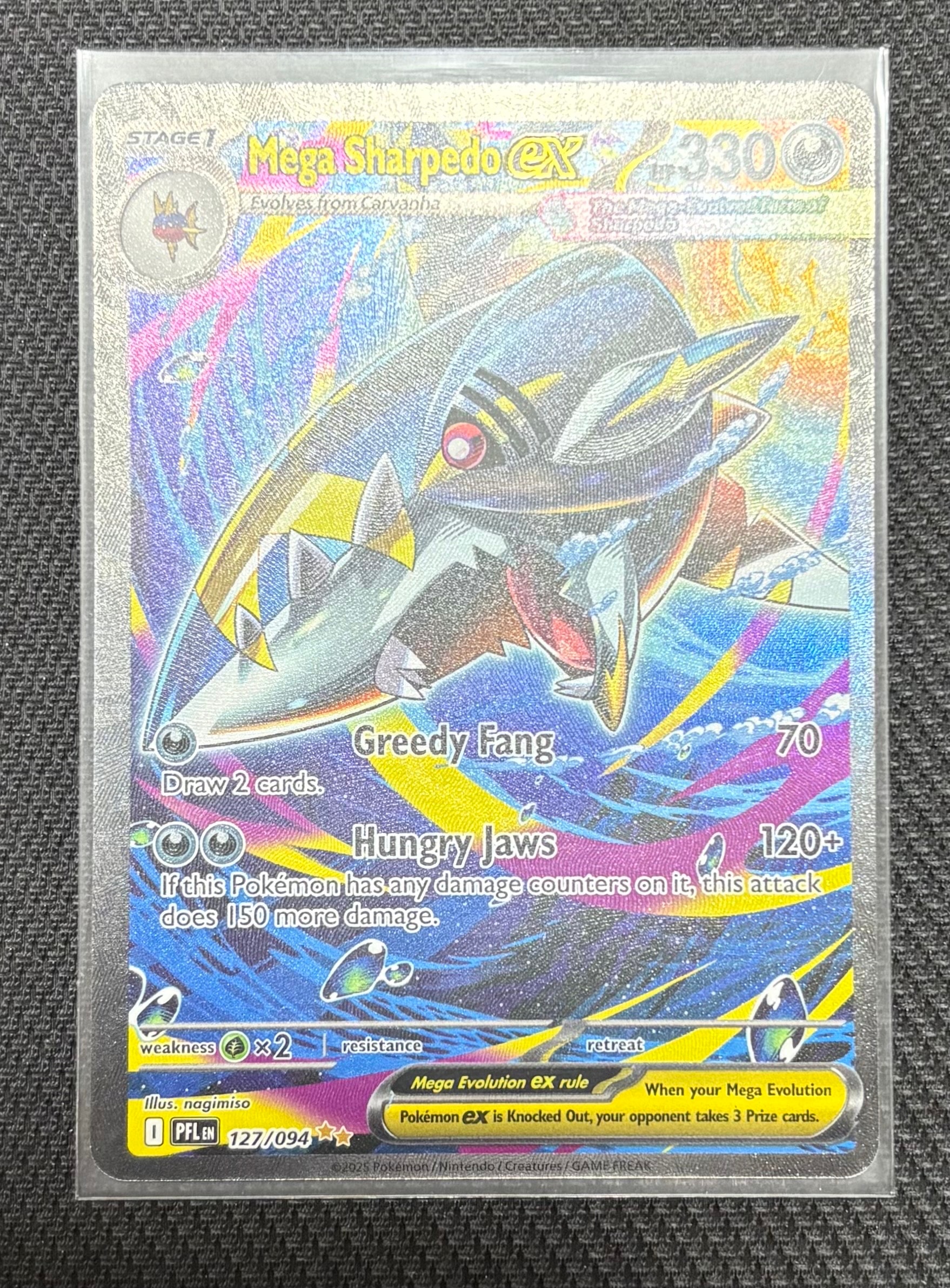 A]Mega Sharpedo ex SIR [PFL EN 127/094][EN](Mega Evolution "Phantasmal  Flames") | SNKRDUNK